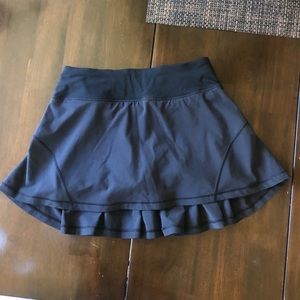 Black Lulu tennis skirt